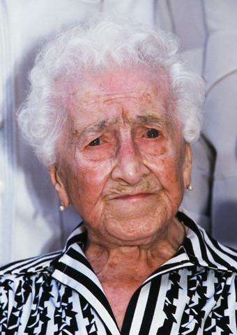 picture of Jeanne Calment aged 113
