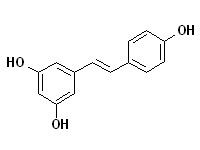 molecular structure of resveratrol